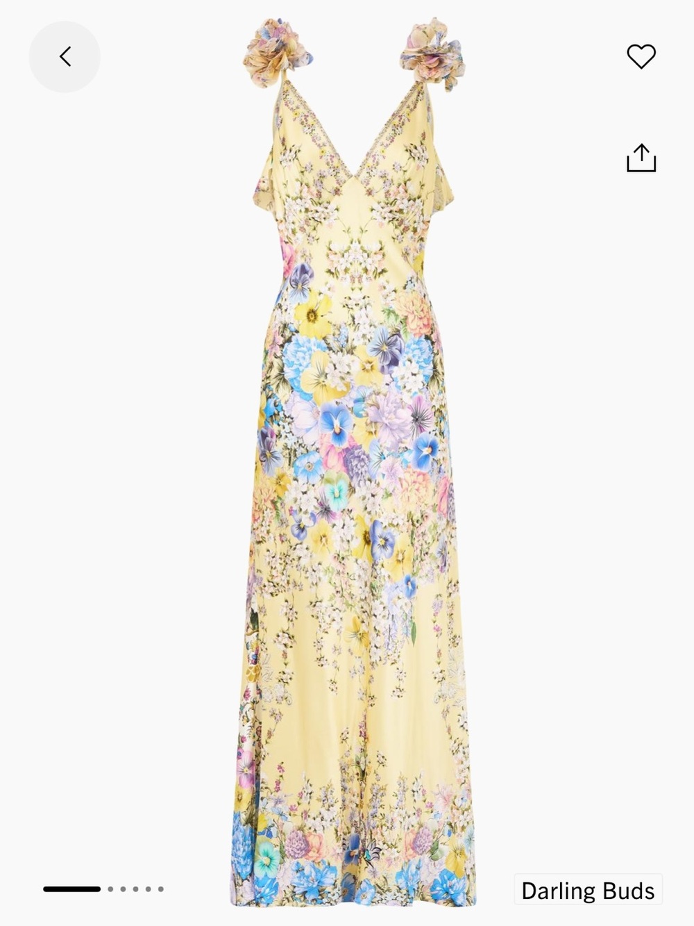 Camilla Floral Silk Slip Maxi